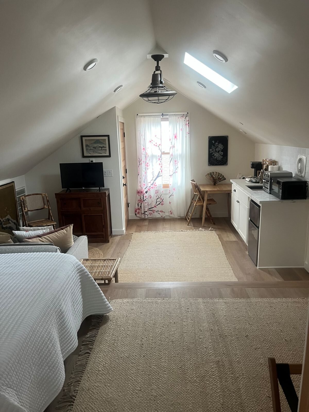attic conversion ADU with skylights insulation and finished living space